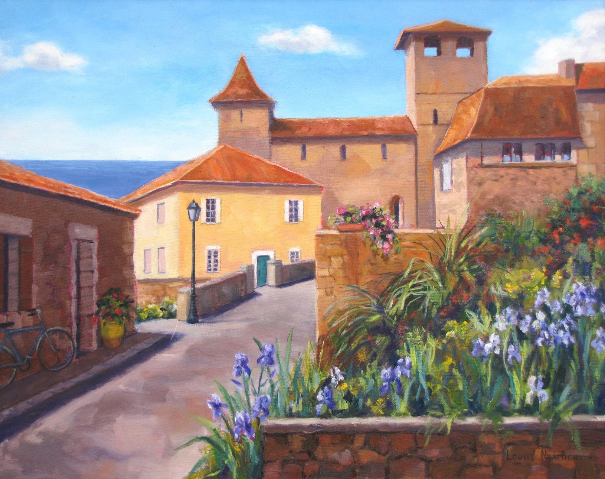 French Village with Irises